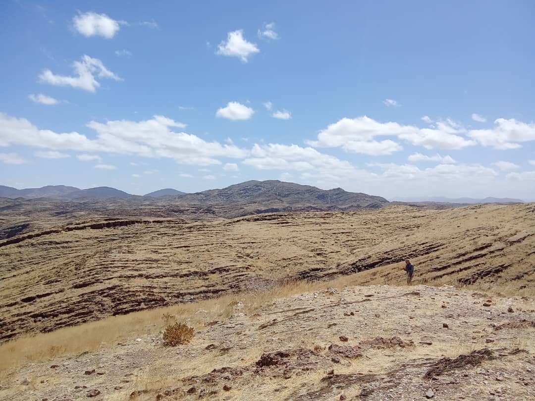 Namibian landscape along the safari route